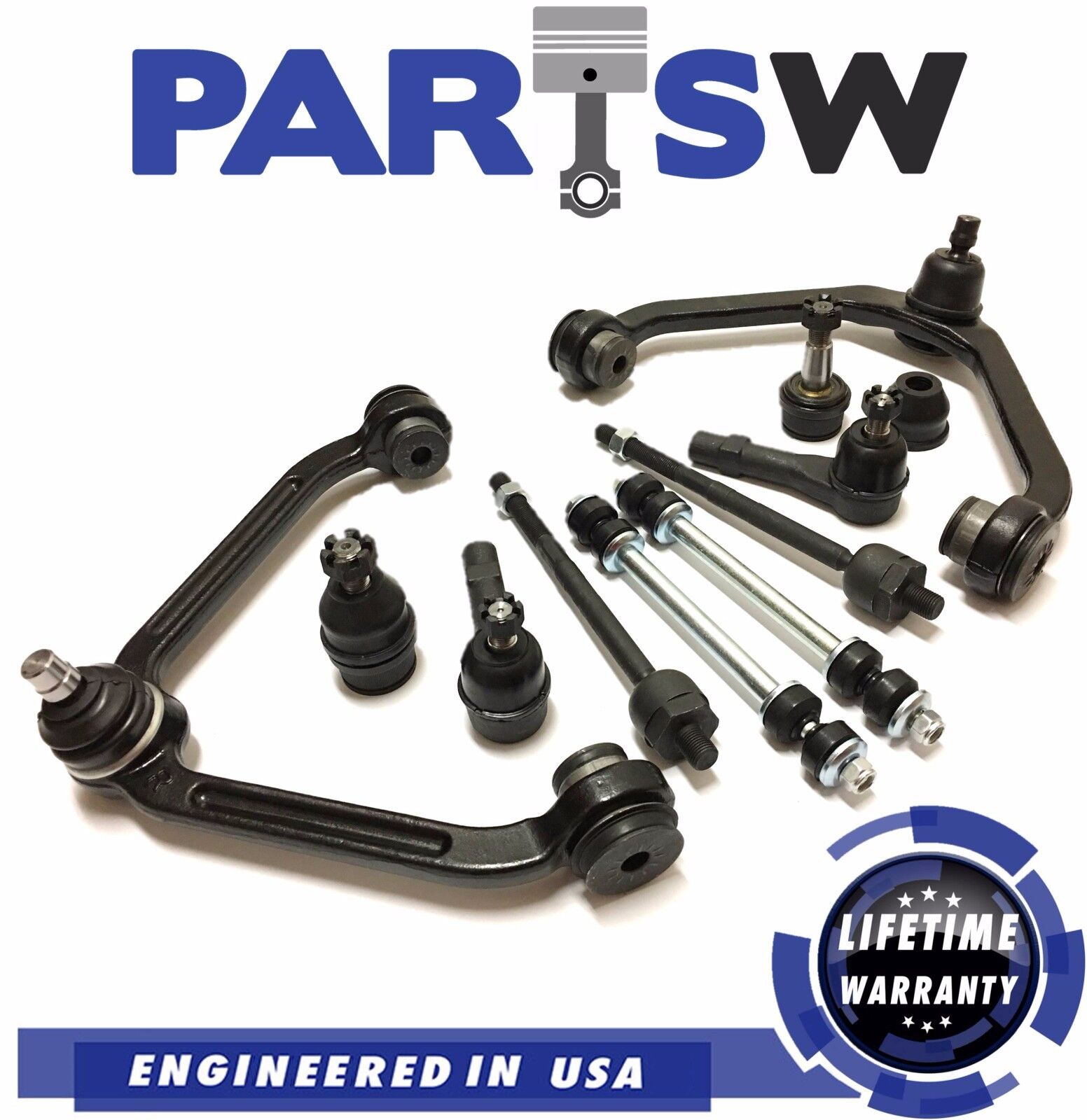 10Pc for Ranger B2500 B3500 Explorer Mountaineer Sway Bar Control Arm Tie Rods