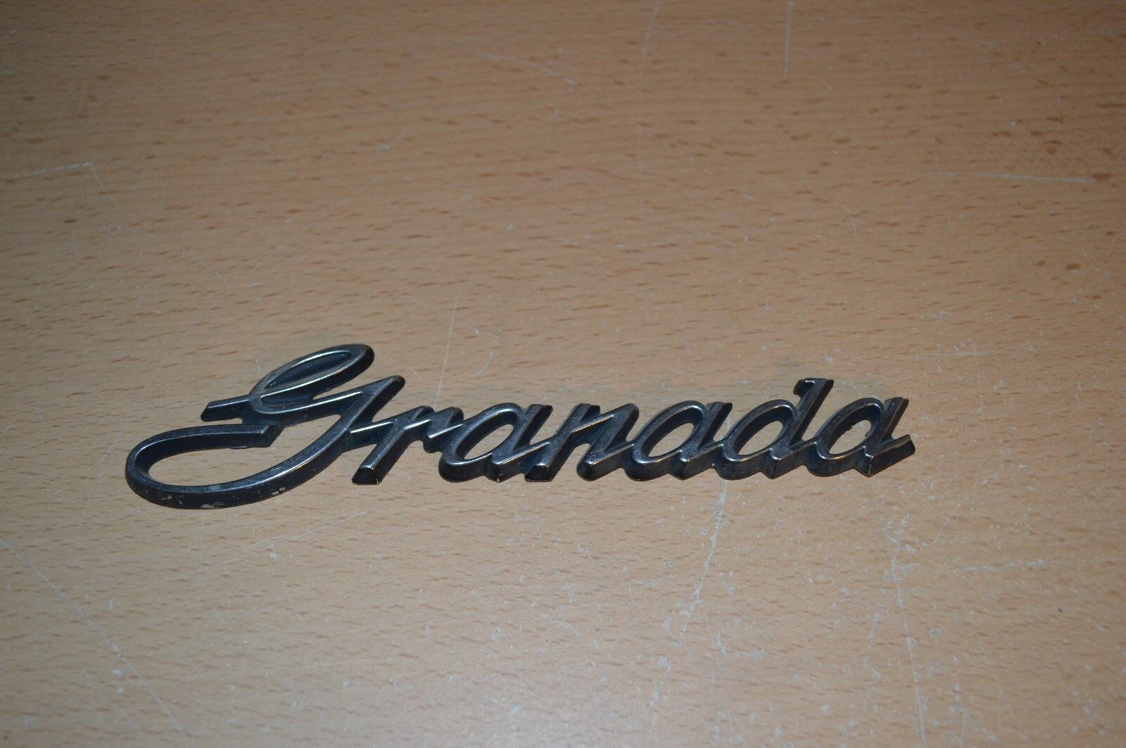 Vintage Ford Granada Metal Emblem