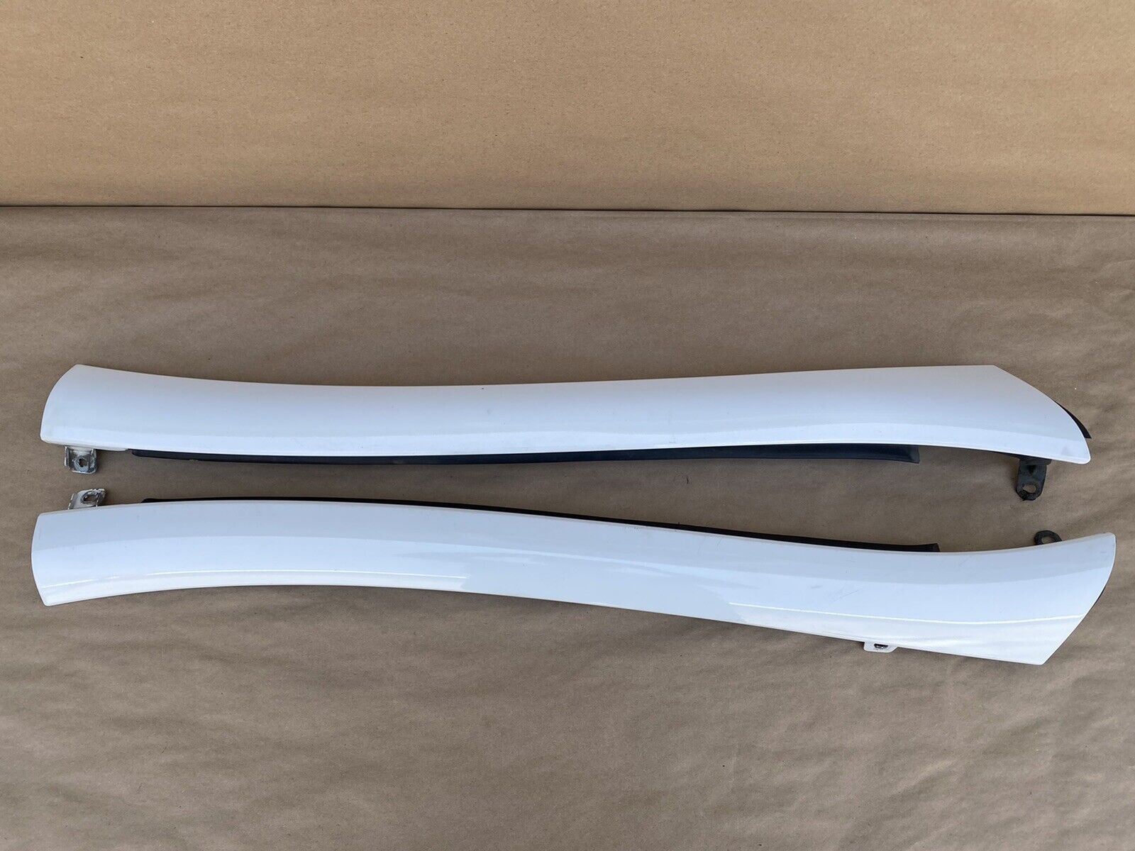 07-12 Mitsubishi Eclipse Convertible front Of Pair A Pillar Trim Moldings, White