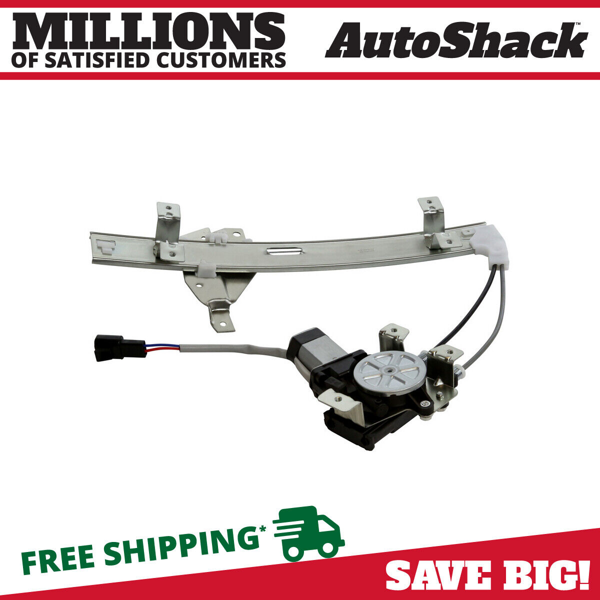 Rear Driver Power Window Regulator with Motor for Buick Regal 1997-2005 Century