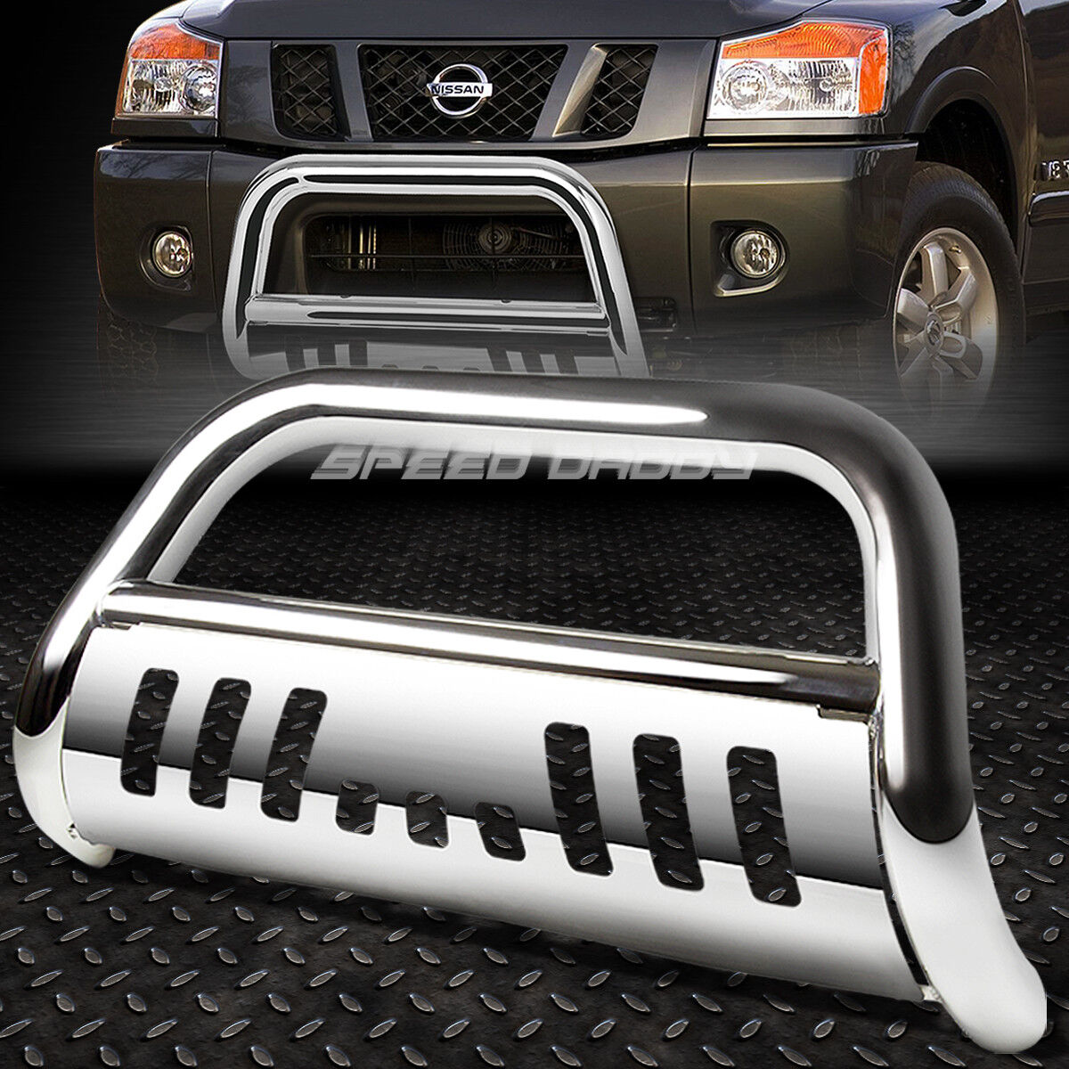 FOR 05-16 NISSAN FRONTIER/PATHFINDER CHROME BULL BAR PUSH BUMPER GRILLE GUARD