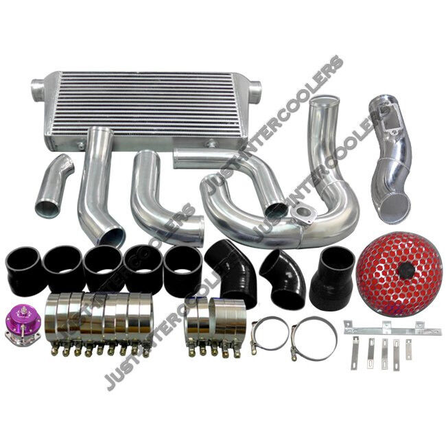 Intercooler Kit + Turbo Intake Kit For 91-00 Lexus SC300 2JZ-GTE Single Turbo