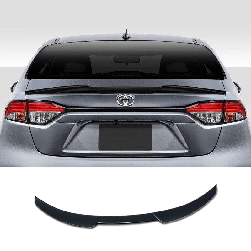 For 2020-2024 Toyota Corolla Sedan Gloss Black JDM Rear Trunk Spoiler Wing Lip