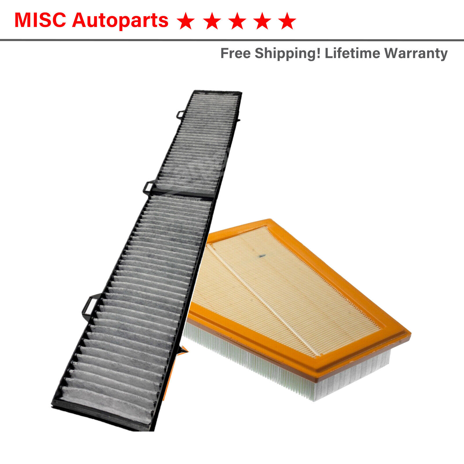 Engine & Cabin Air Filter for 2012-2015 BMW X1 L4 2.0L