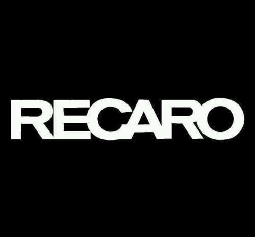 RECARO STICKER DECAL 200 x 36mm (white or black)