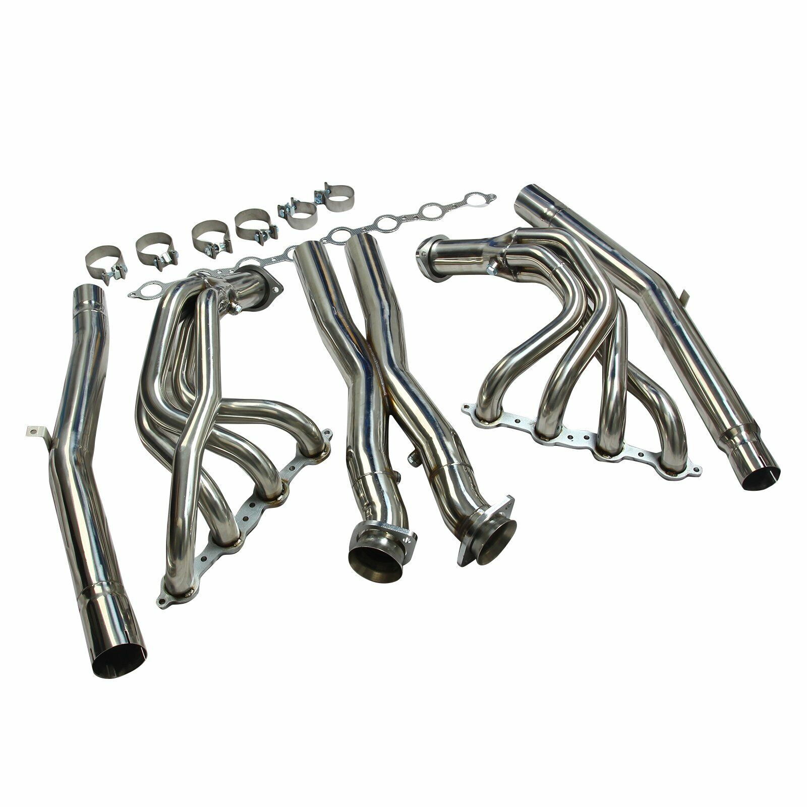 For 05-13 Chevy Corvette C6 LS2 LS3 Stainless Exhaust Headers Manifolds & X Pipe