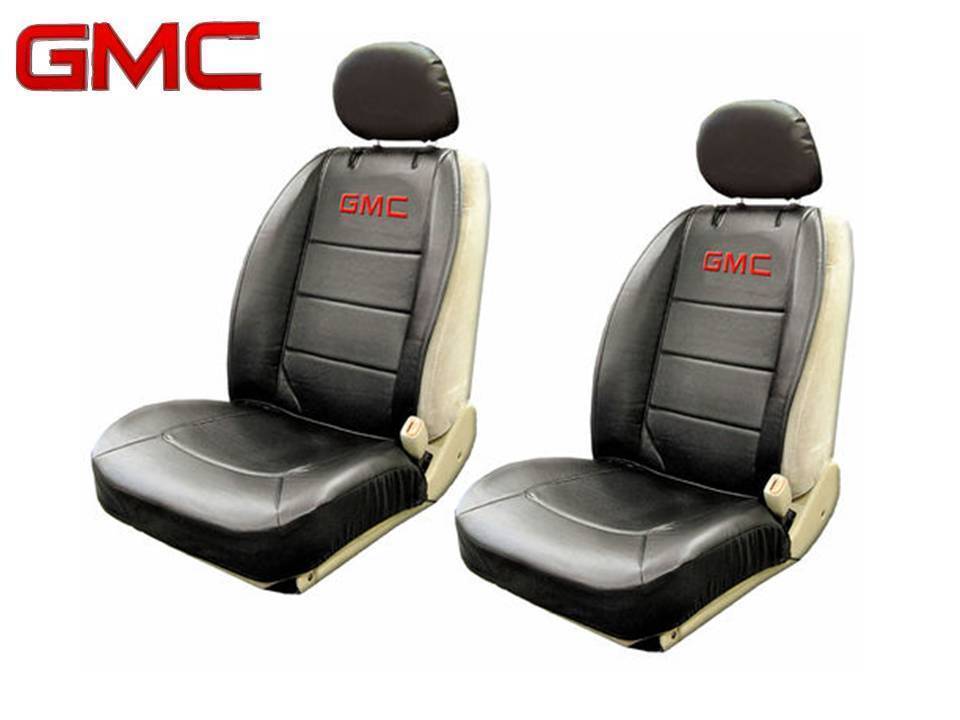 GMC Elite Seat Covers Black Synthetic Leather Side Air bag Ready Fast Shipping
