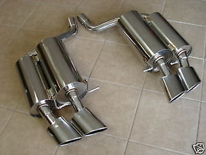 BMW E60 M5 V10 5.0L 06-10 T304 Rear Section Performance Exhaust System Systems