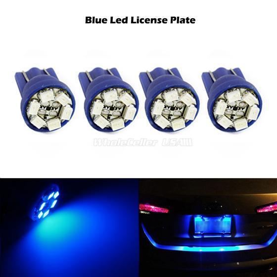 4x T10 168 194 2825 HID Blue 6 SMD LED Bulbs For Subaru Kia License Plate Lights