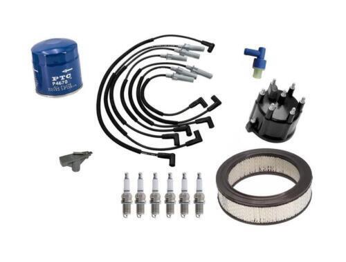 Spark Plug Wires Cap Rotor Air & Oil Filters For Dodge 97-03 Ram Van 1500 3.9L