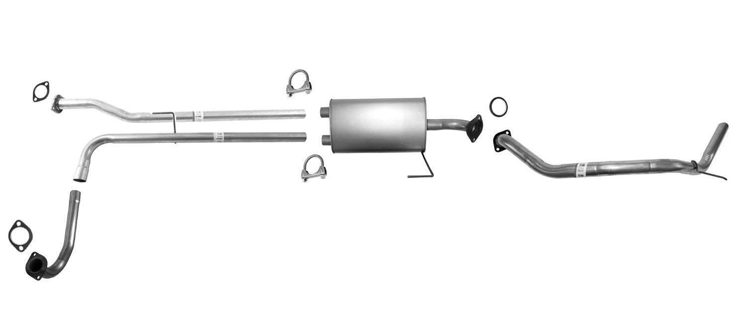Muffler Exhaust System for Nissan Titan 07-15 Standard 139.8 Inch Wheel Base
