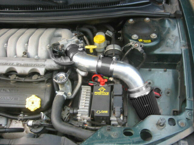 BCP BLACK 95-00 Cirrus /Sebring Convertible JX JXi 2.5 V6 Air Intake Kit +Filter