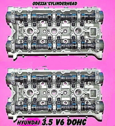 2 HYUNDAI XG350 3.5 V6 DOHC CYLINDER HEADS CASTING # EW3 & L35 02-06 REBUILT