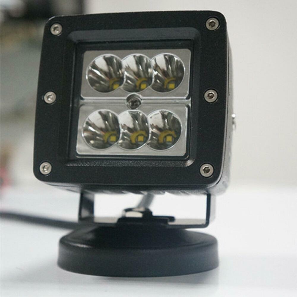 3inch 24W Square LED Spot Cube Work Light Pods Truck Offroad SUV Dirving