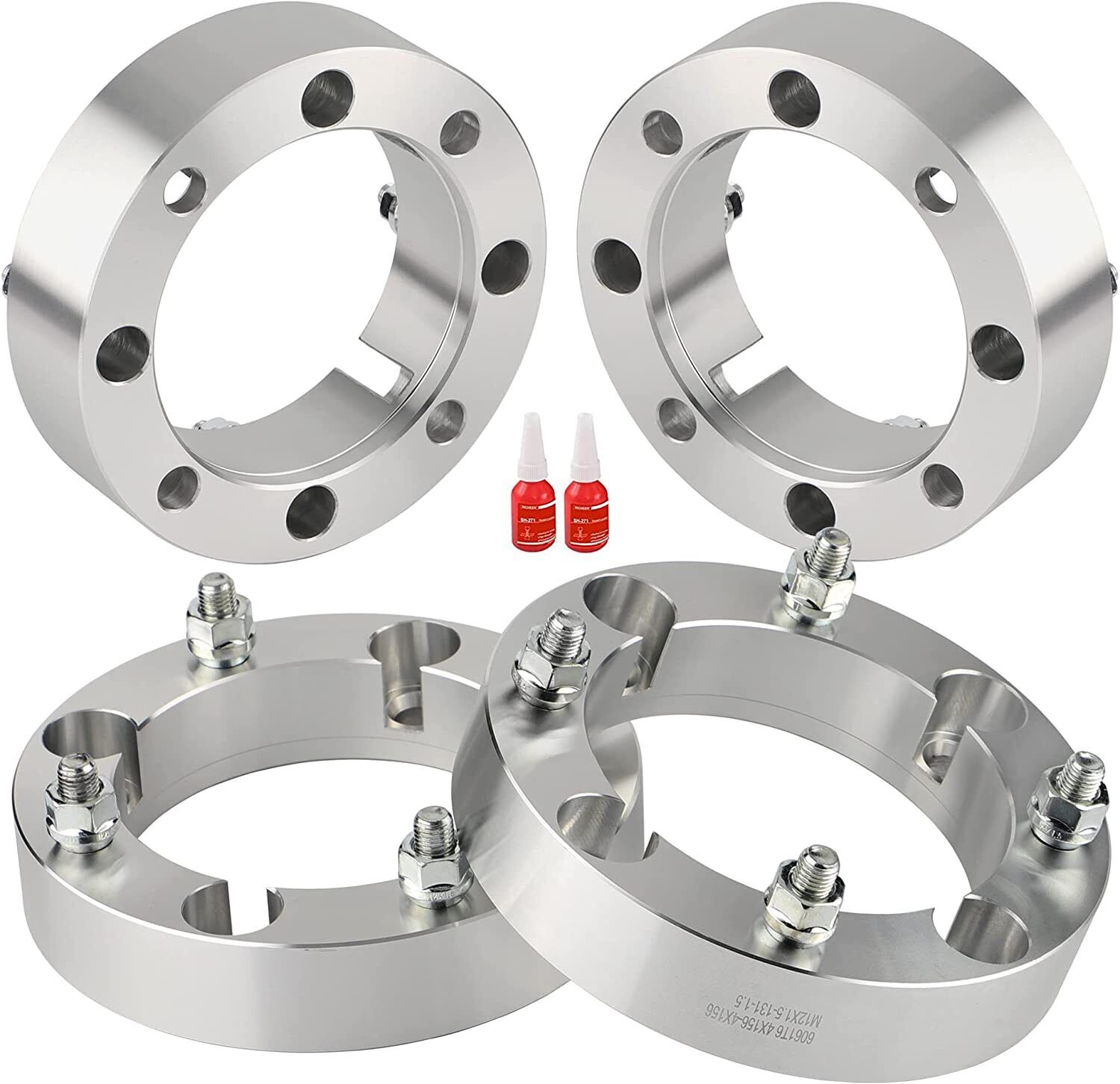 4x156mm ATV Wheel Spacers 1.5 inch with 12x1.5 Studs for Polaris RZR Ranger