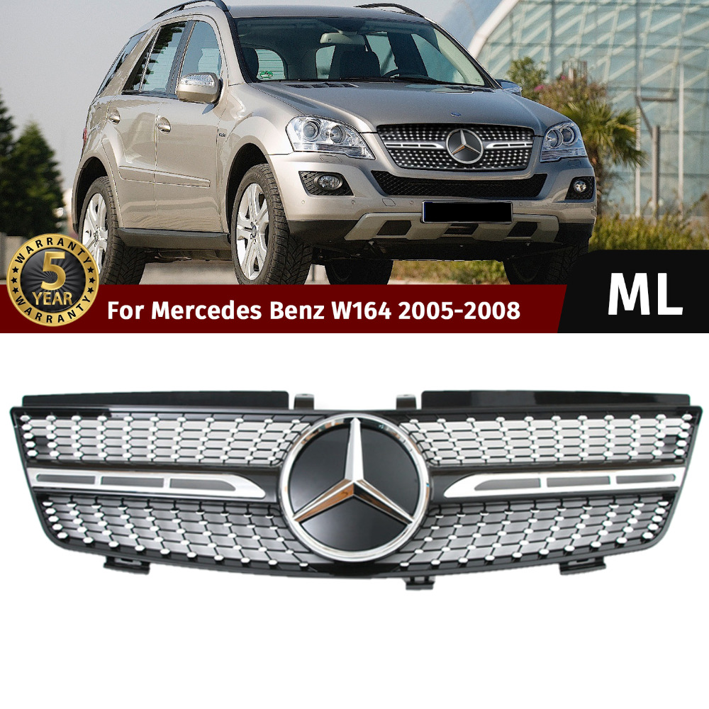 Grill For 2005-2008 Mercedes Benz W164 ML350 ML320 ML63 AMG Front Grille w/Star