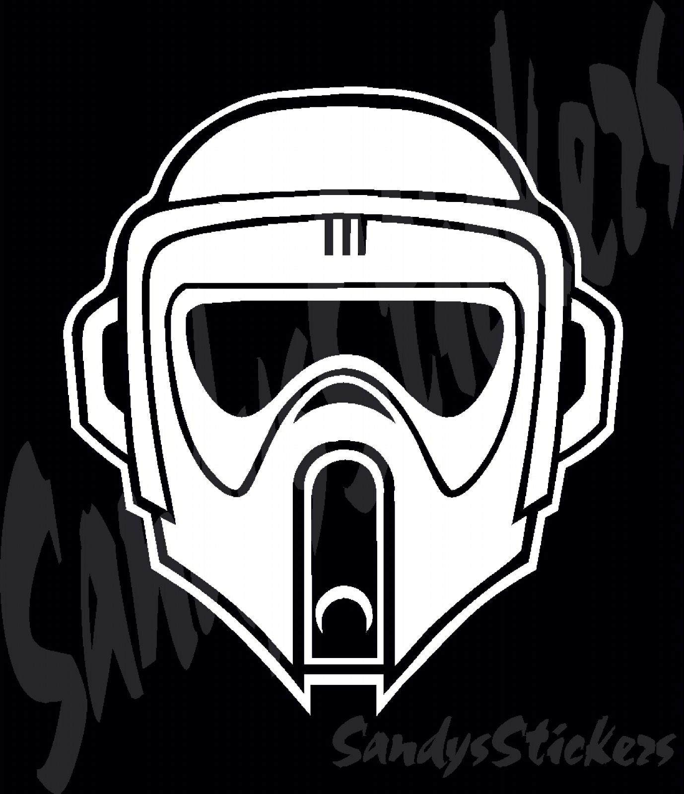 2 STAR WARS SCOUT TROOPER Vinyl Decals Stickers - Many Colors  storm trooper