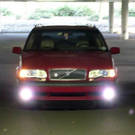 1995 1996 1997 Volvo 850 T5R T5-R T5 R Xenon Fog Lamps Driving Lights Foglamps 