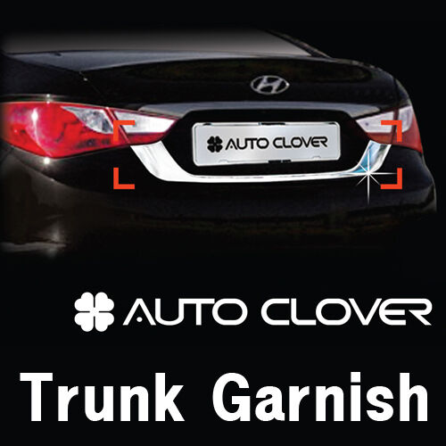 Rear Trunk Garnish Chrome Trim For 11 12 13 14 Hyundai Sonata : ix45