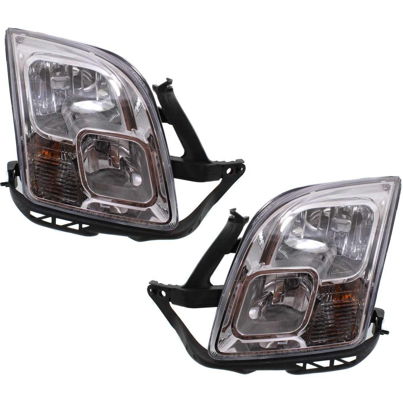 Headlight Set For 2006-2009 Ford Fusion Left and Right With Bulb CAPA 2Pc