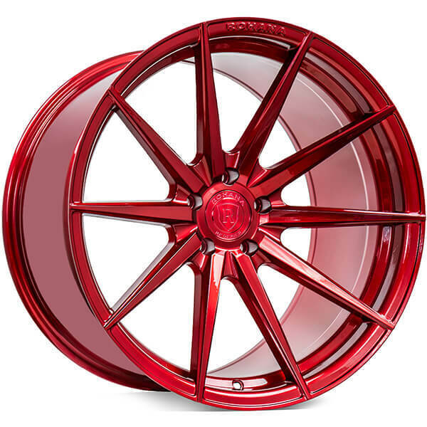 (4) 20x10/20x11 Staggered Rohana Wheels RFX1 Gloss Red Rims (B12)