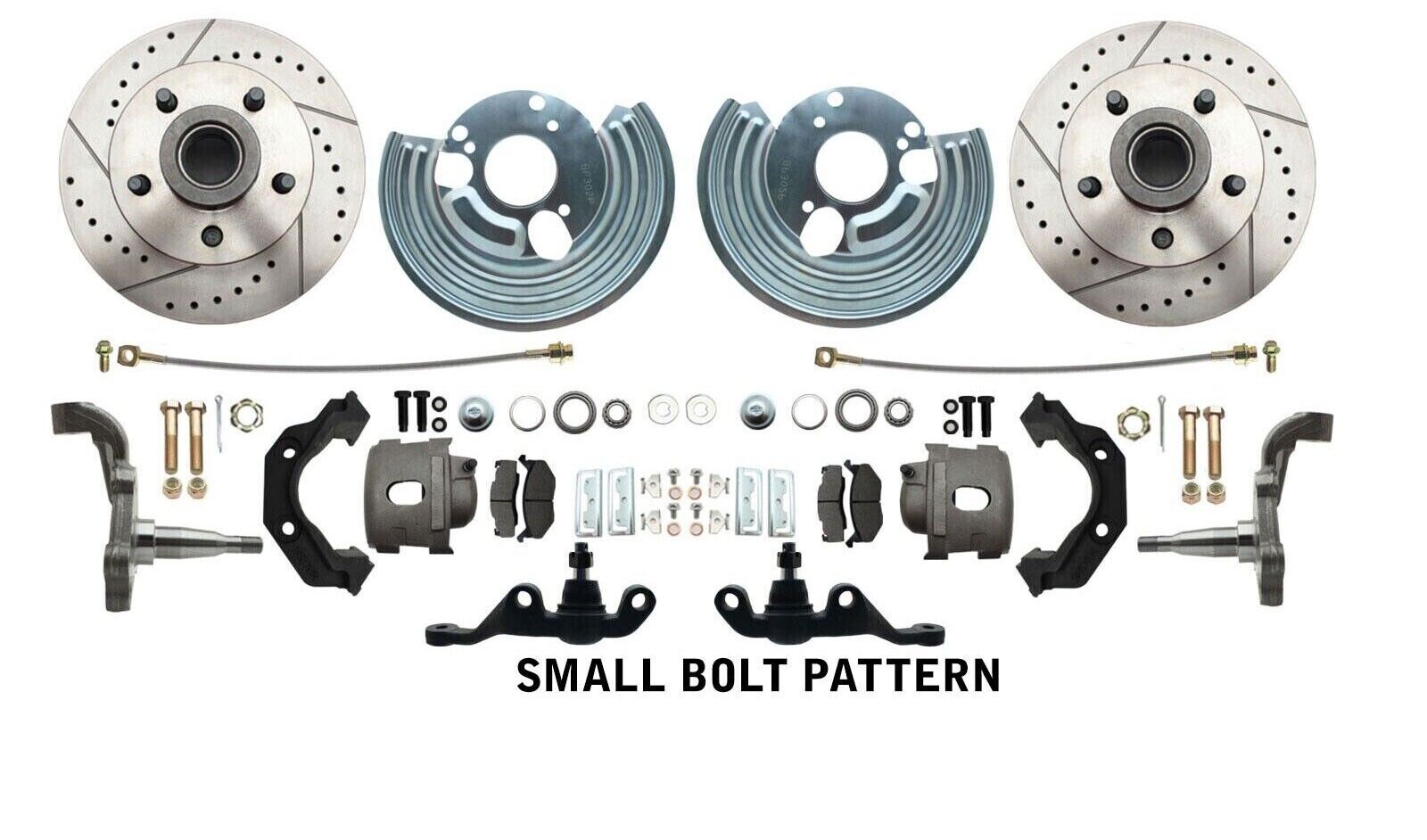 Dart, Duster A Body Disc Brake Conversion Kit Wheel Kit Only 5x4 Drilled Slotted