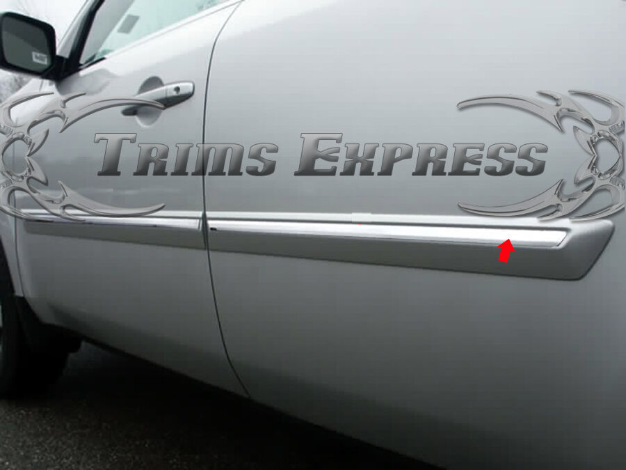 2009-2015 Honda Pilot 4Pc Chrome Flat Body Side Moulding Trim Insert Accent