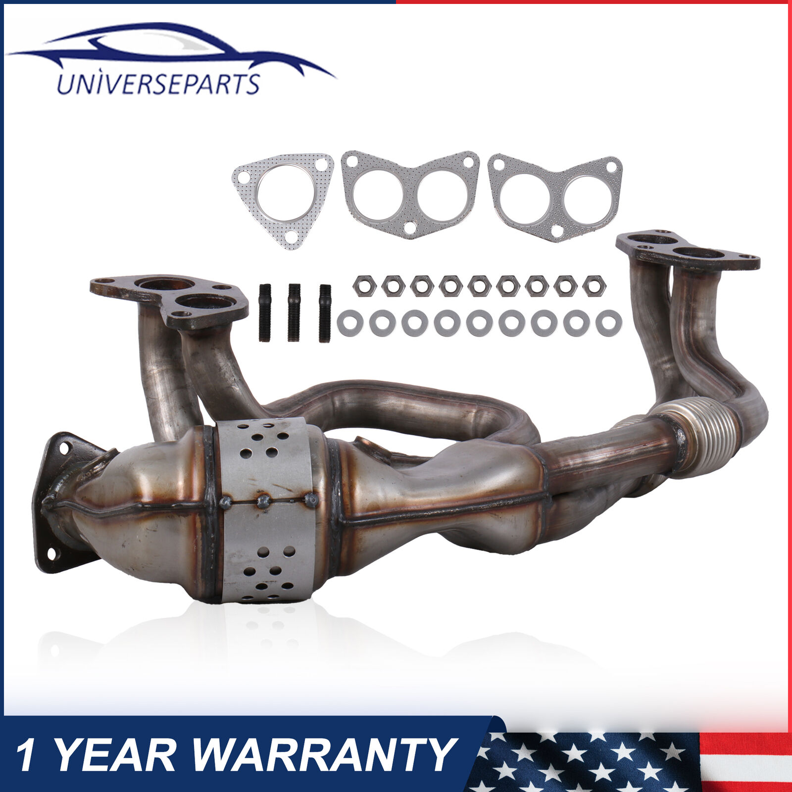 Catalytic Converter Exhaust Manifold Kit For Subaru Legacy Forester Outback 2.5L