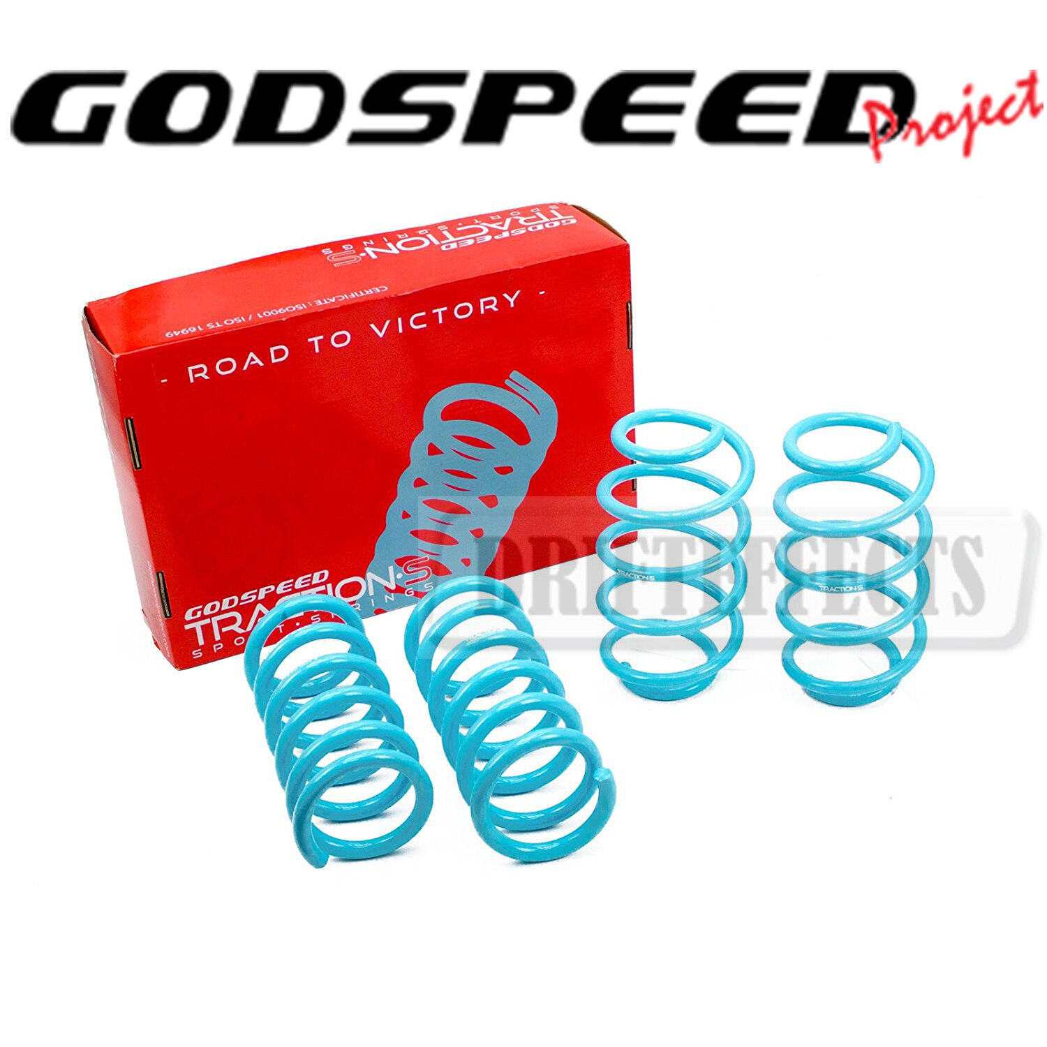 Godspeed Traction-S™ Performance Lowering Springs For Ford Fusion 13-20 FWD/AWD