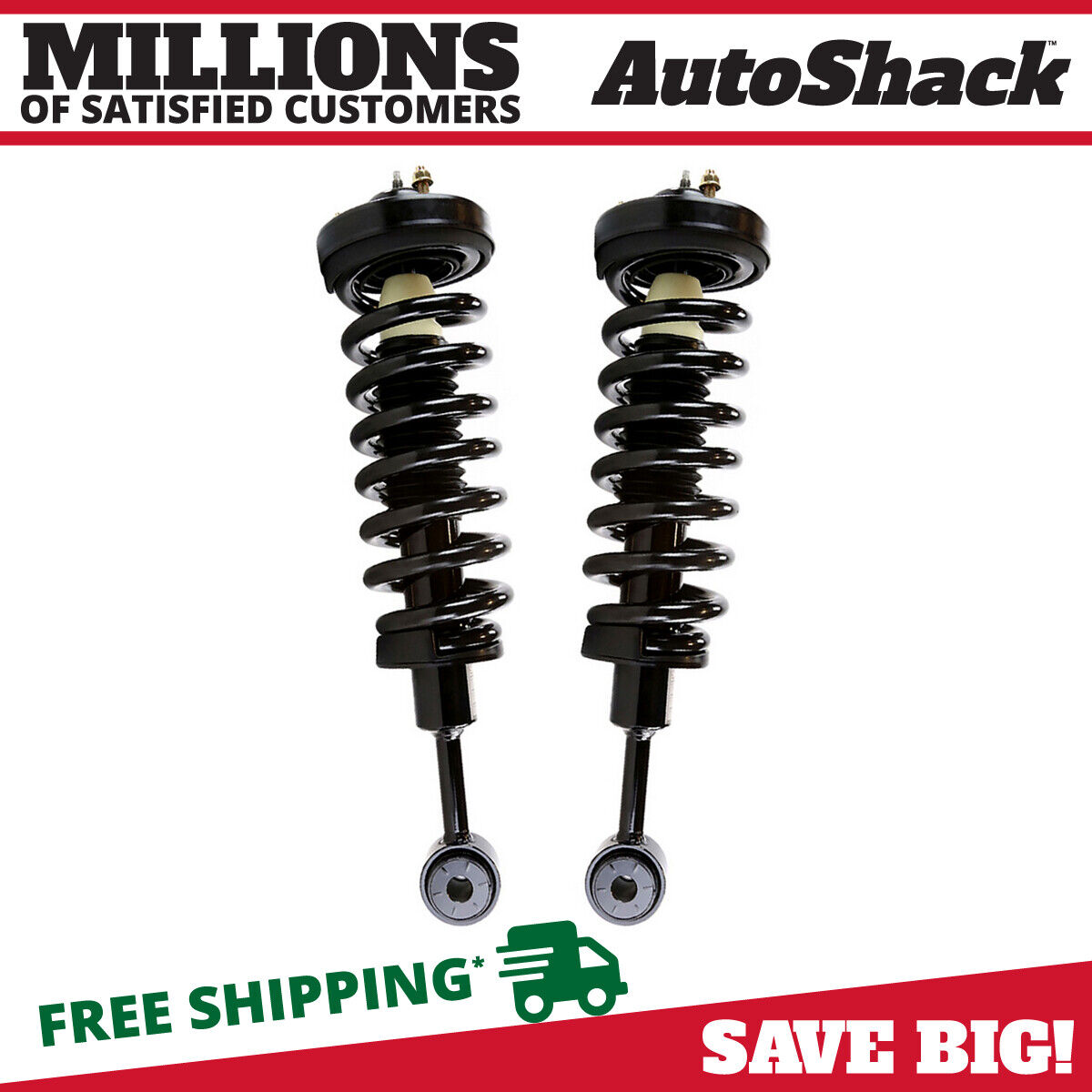 Front Complete Struts Coil Springs Pair 2 for Ford F-150 Lincoln Mark LT 5.4L V8