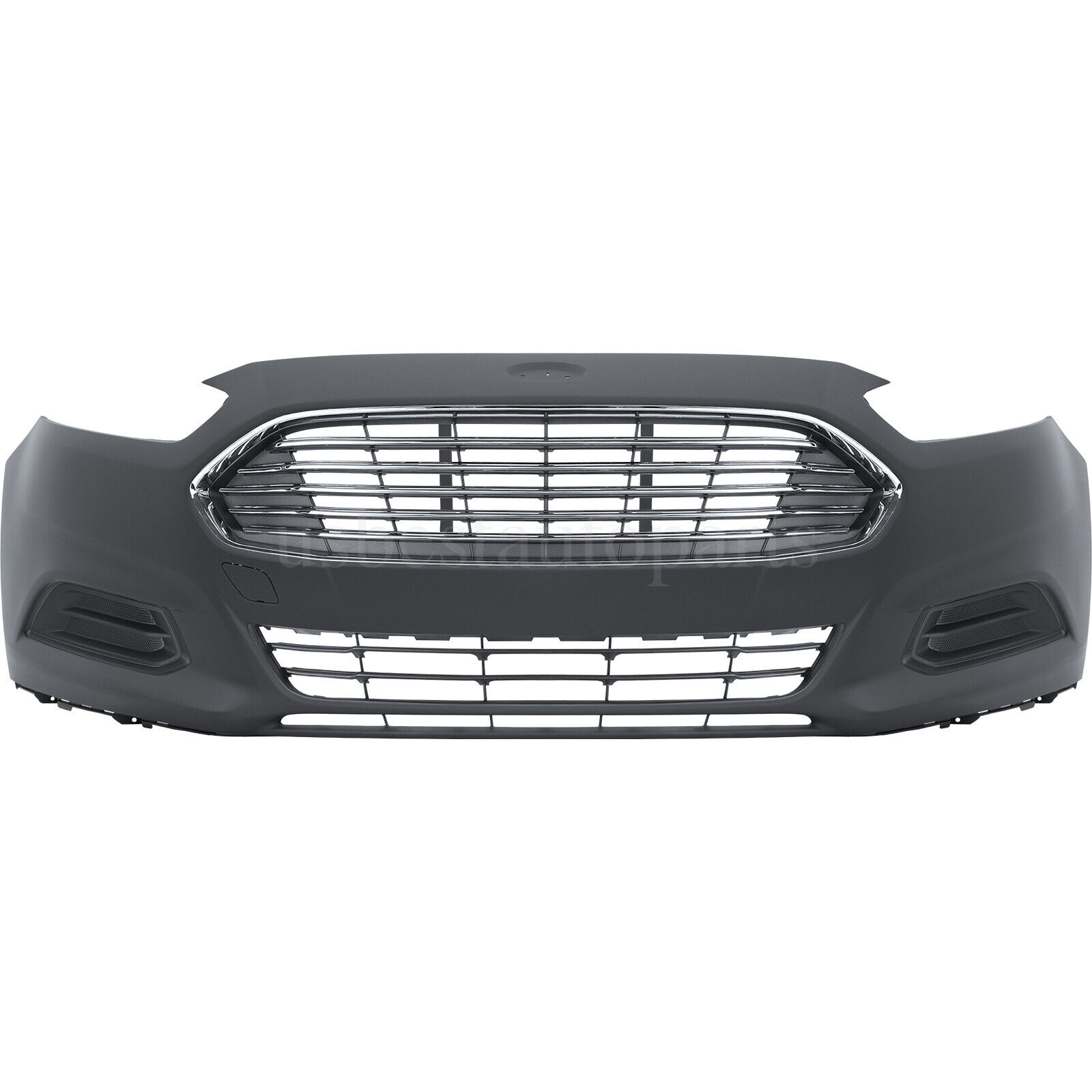 Front Bumper Cover W/Grille Grill Fog Lamp Covers For 2013-2016 Ford Fusion
