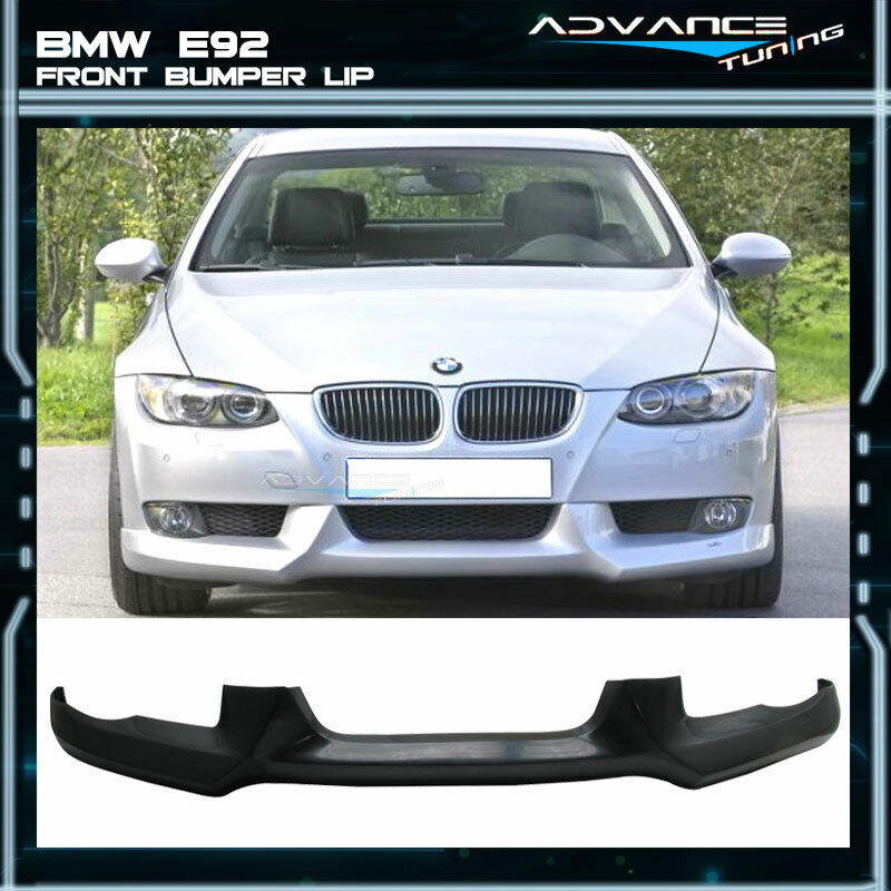 Fits 07-10 BMW E92 E93 3 Series Coupe 2DR Unpainted Front Bumper Lip Spoiler PU