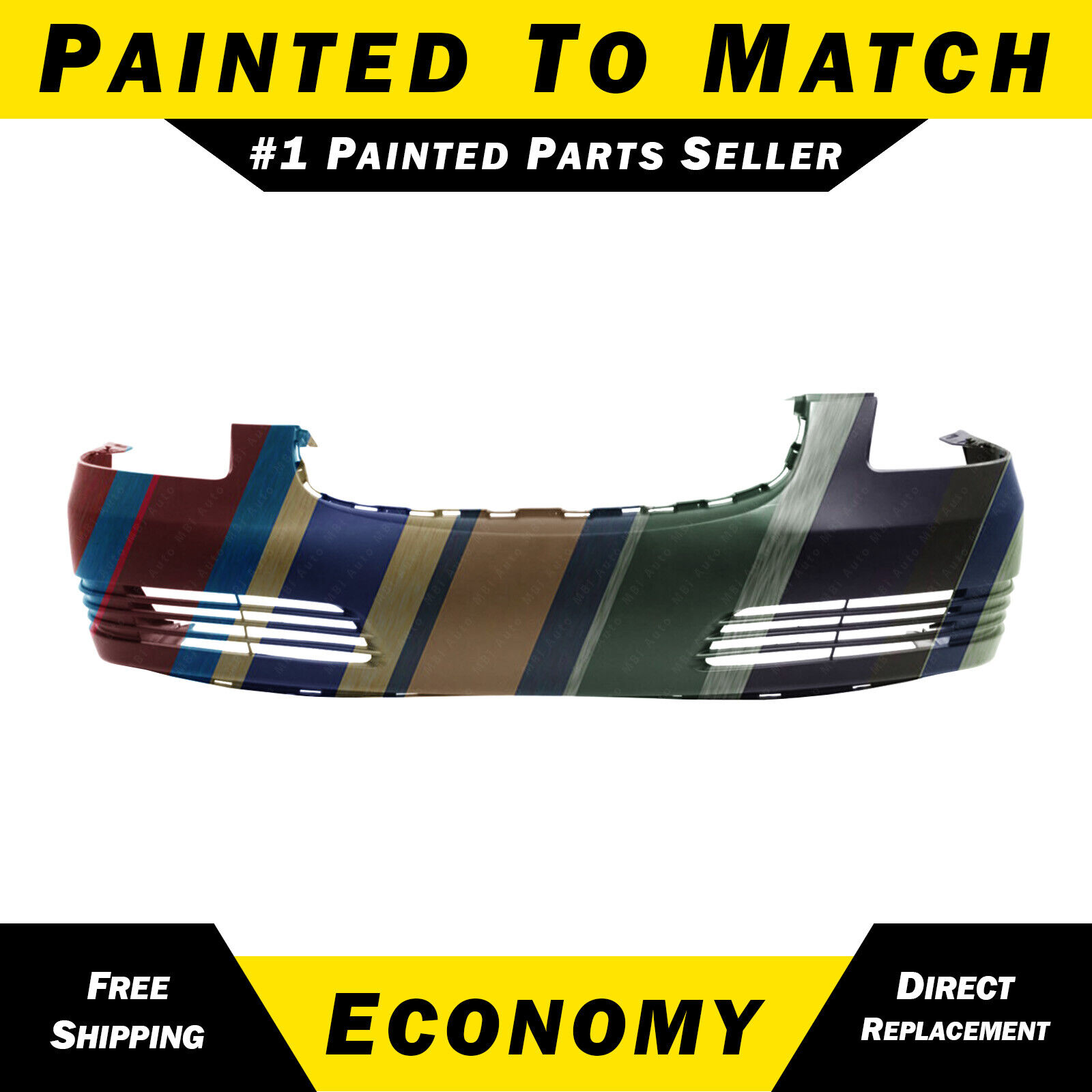 New Painted to Match- Front Bumper Cover Replacement for 2006-2011 Buick Lucerne