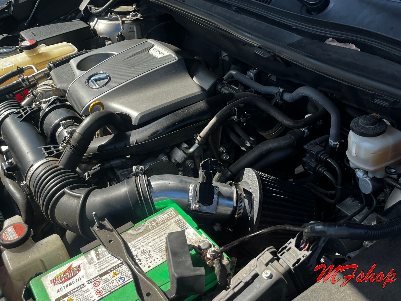 Black Short Ram Air Intake Kit For 2015-2017 Lexus NX200T 2.0L L4 Turbocharged