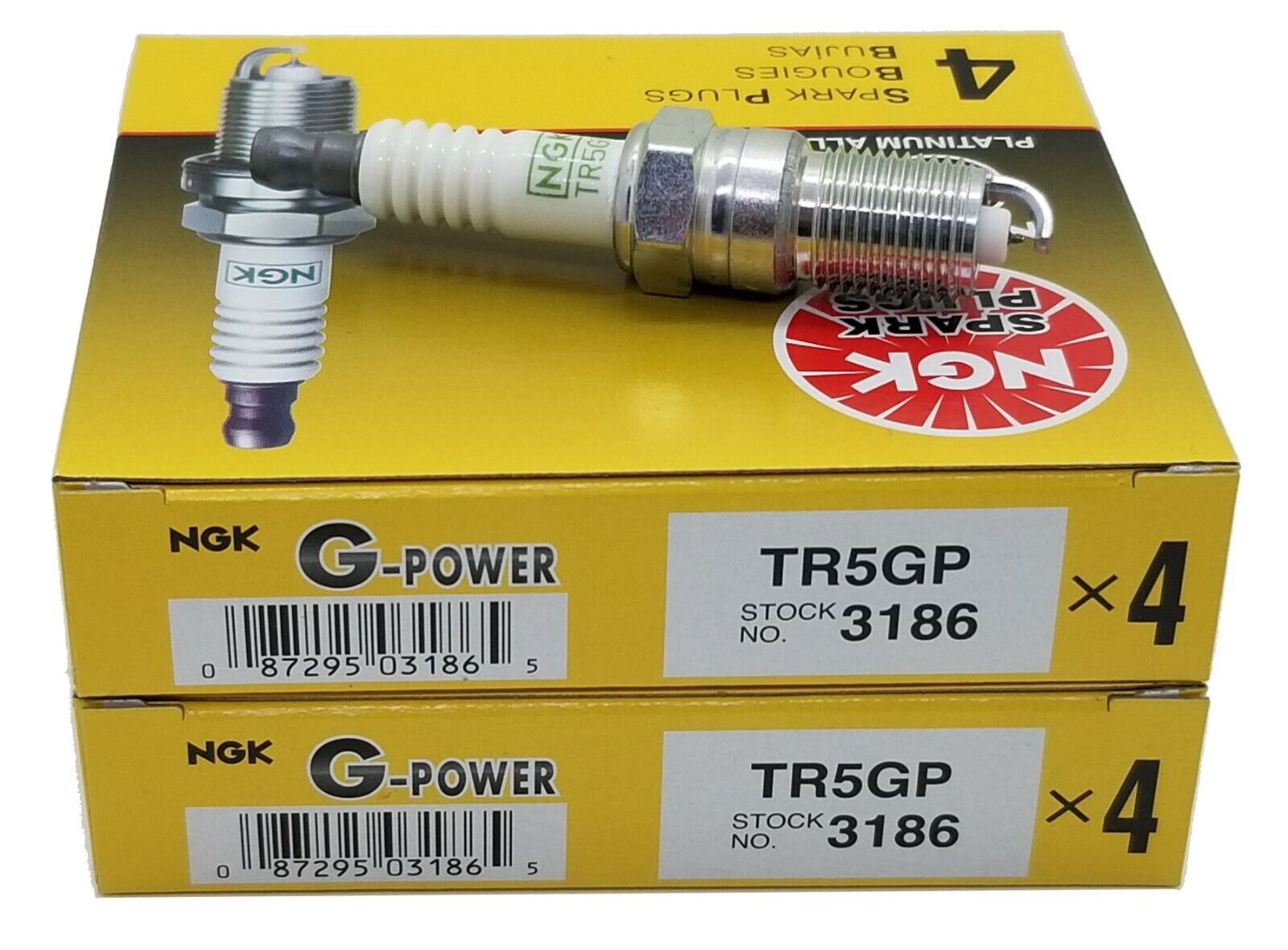 8 Plugs NGK TR5GP/3186 G-POWER Platinum Spark Plugs