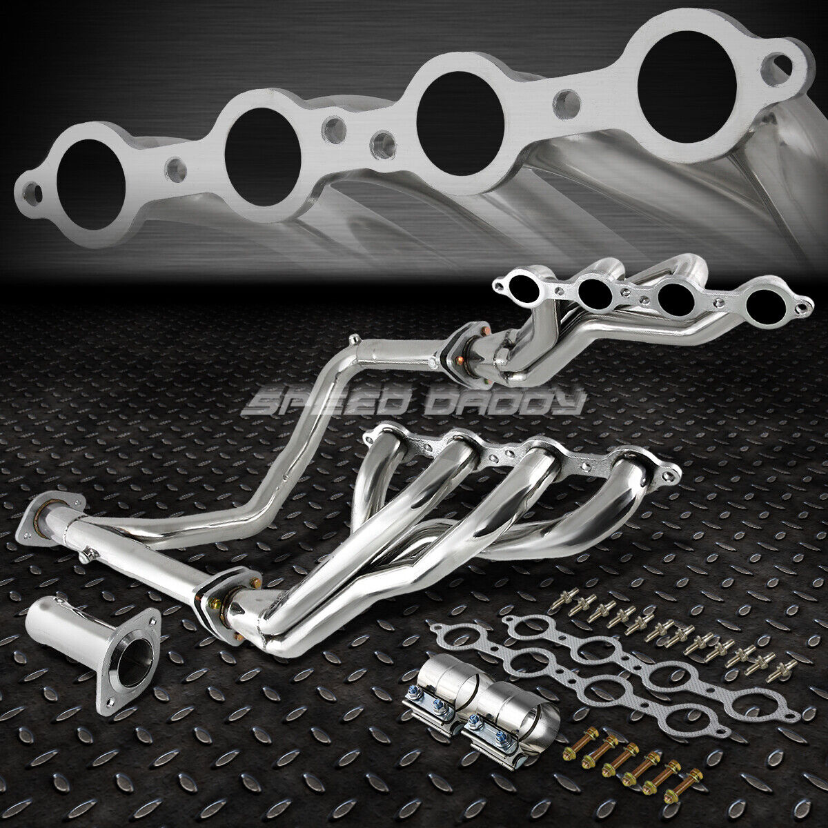 FOR 06-14 CHEVY GMC GMT900 4.8/5.3/6.0L LONG TUBE HEADER EXHAUST MANIFOLD+Y-PIPE