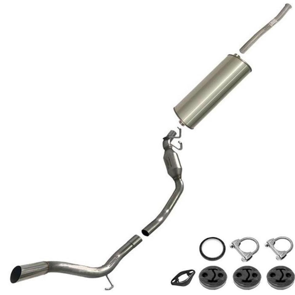 Stainless Steel Exhaust System Kit with hangers fits 2001-05 Explorer SportTrac