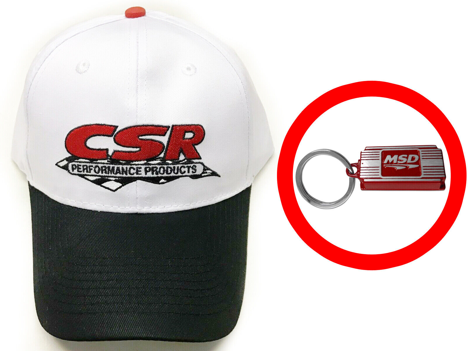 MSD KEY CHAIN 9390 CSR PERFORMANCE PRODUCTS HAT NEW