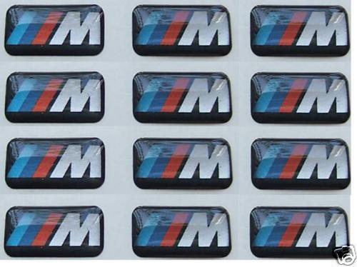 10 BMW M tec sport wheel badge m3 m5 m6 emblem sticker