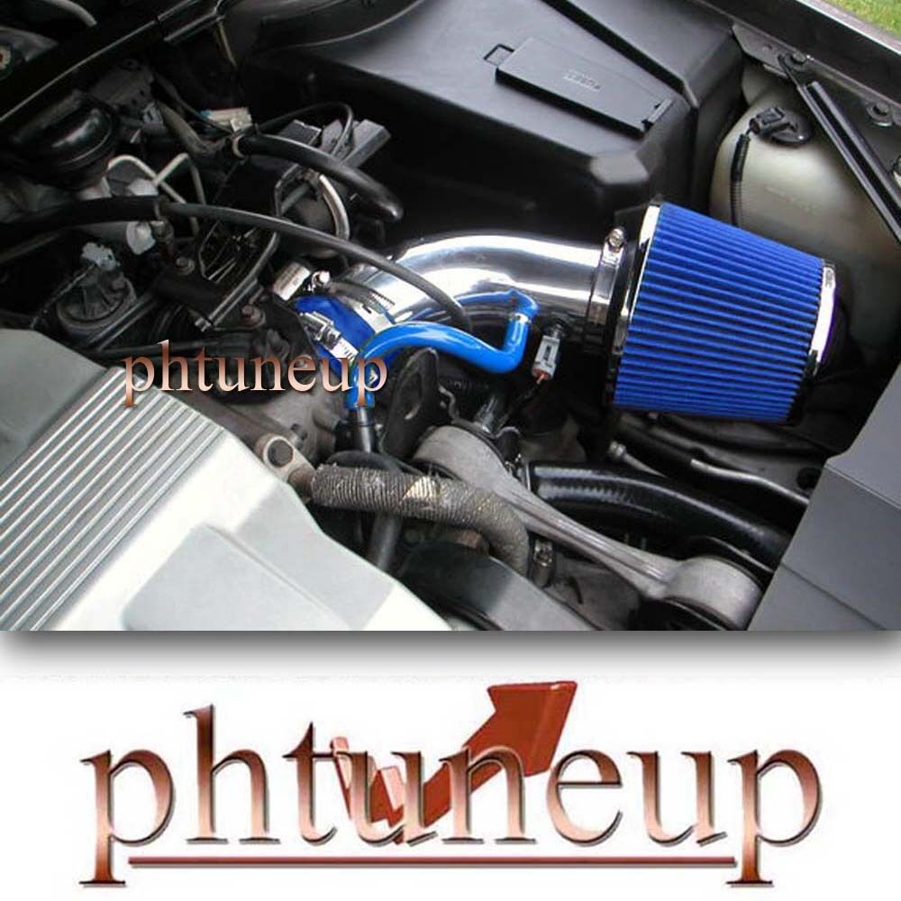 BLUE 1994 1995 CADILLAC DeVille 4.6 4.6L V8 CONCOURS AIR INTAKE KIT + FILTER