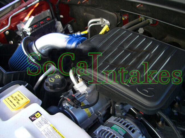 Blue Air Intake system Kit & Filter For 2007-2010 Dodge Nitro 3.7L V6