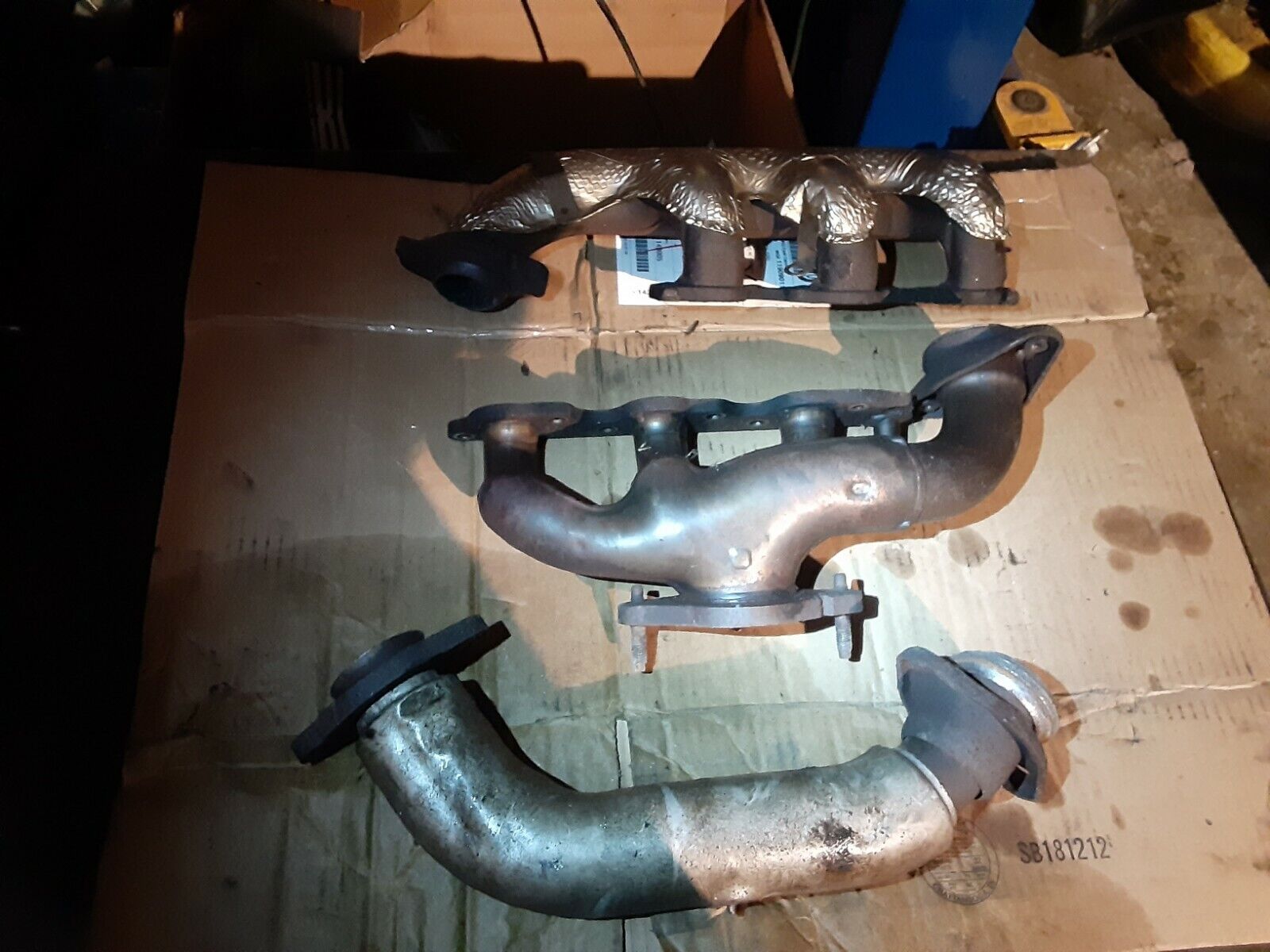 Exhaust manifold set front rear and crossover pipe 3.8 regal