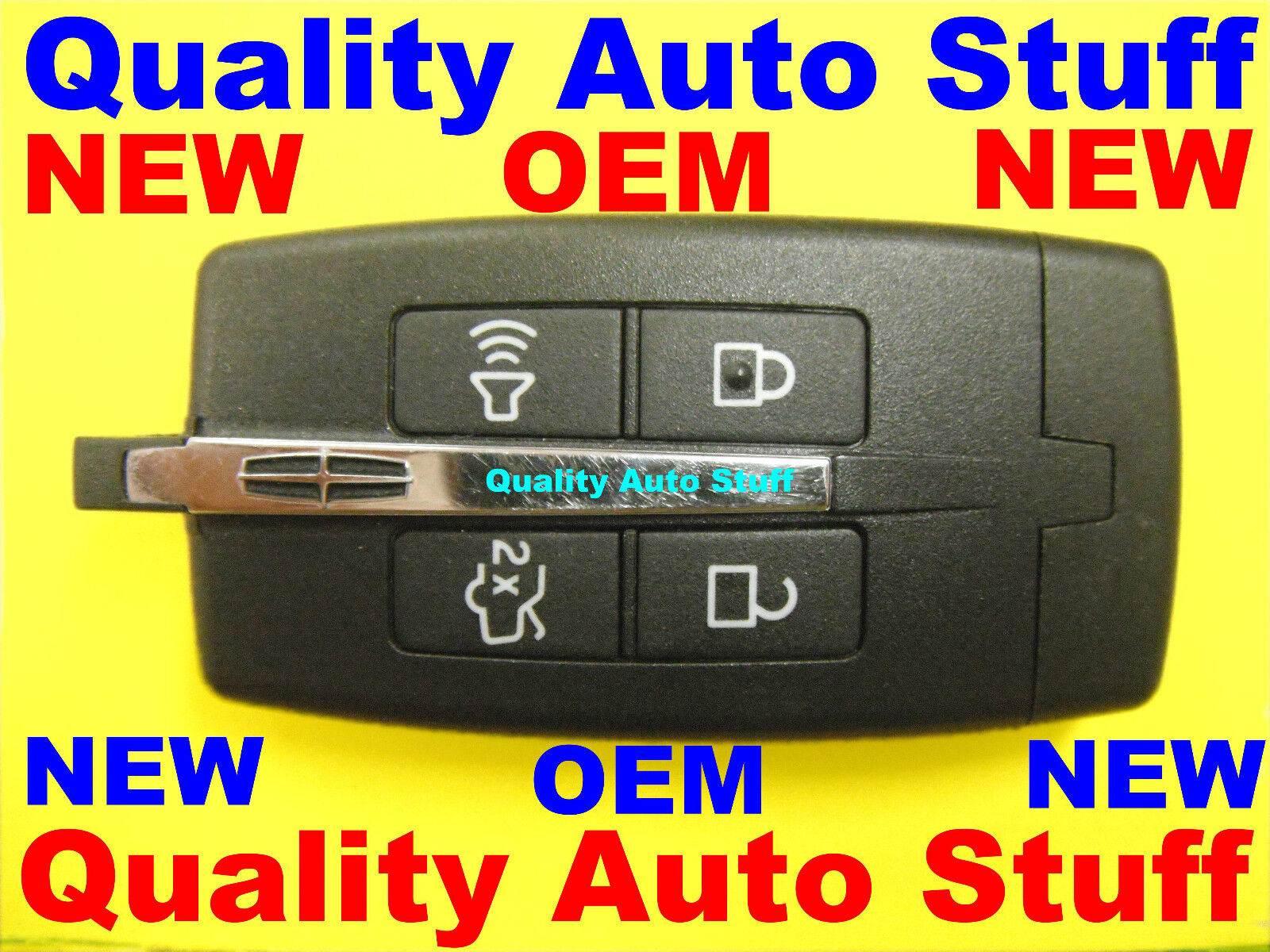 NEW OEM Lincoln MKS MKT PEPS Proximity Remote With Uncut Emergency Key 7012479