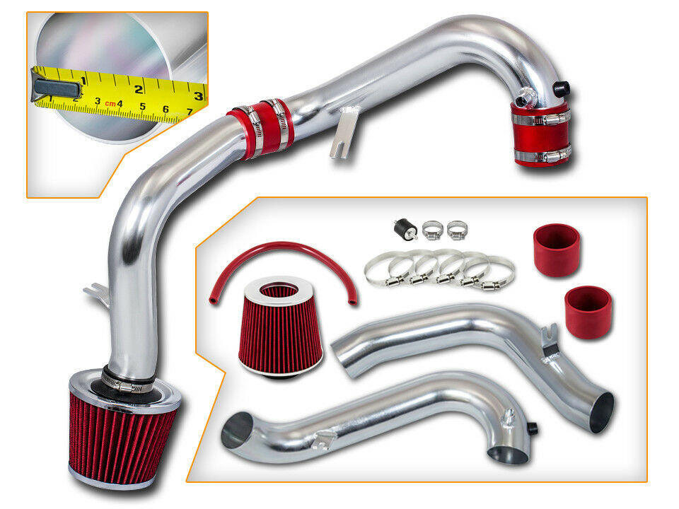 Cold Air Intake Kit + RED Filter For 01-05 Civic 1.7L L4 (MT Only)