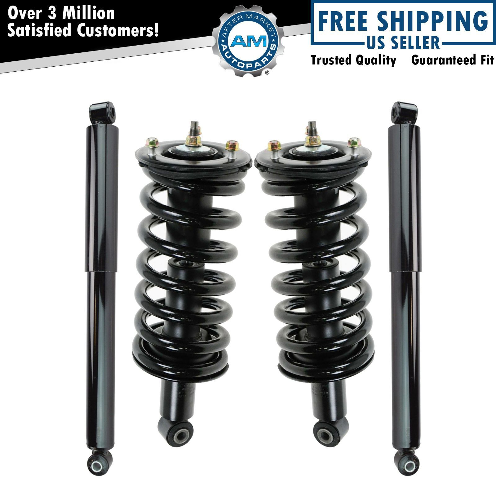 Struts w/ Coil Spring Assembly & Shocks Front Rear Left Right Kit for Titan 4WD