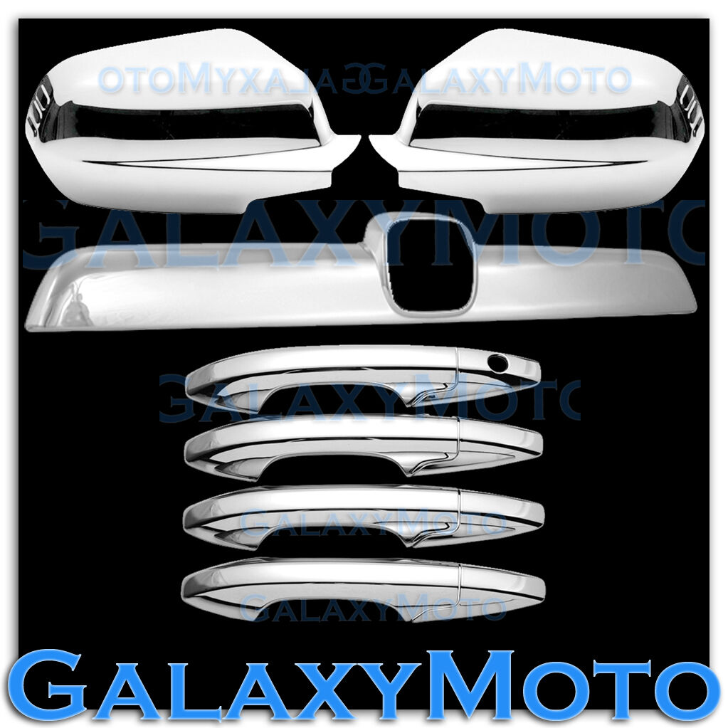 07-11 HONDA CRV Chrome Mirror+Tailgate Liftgate Rear Accent+4 Door Handle Cover