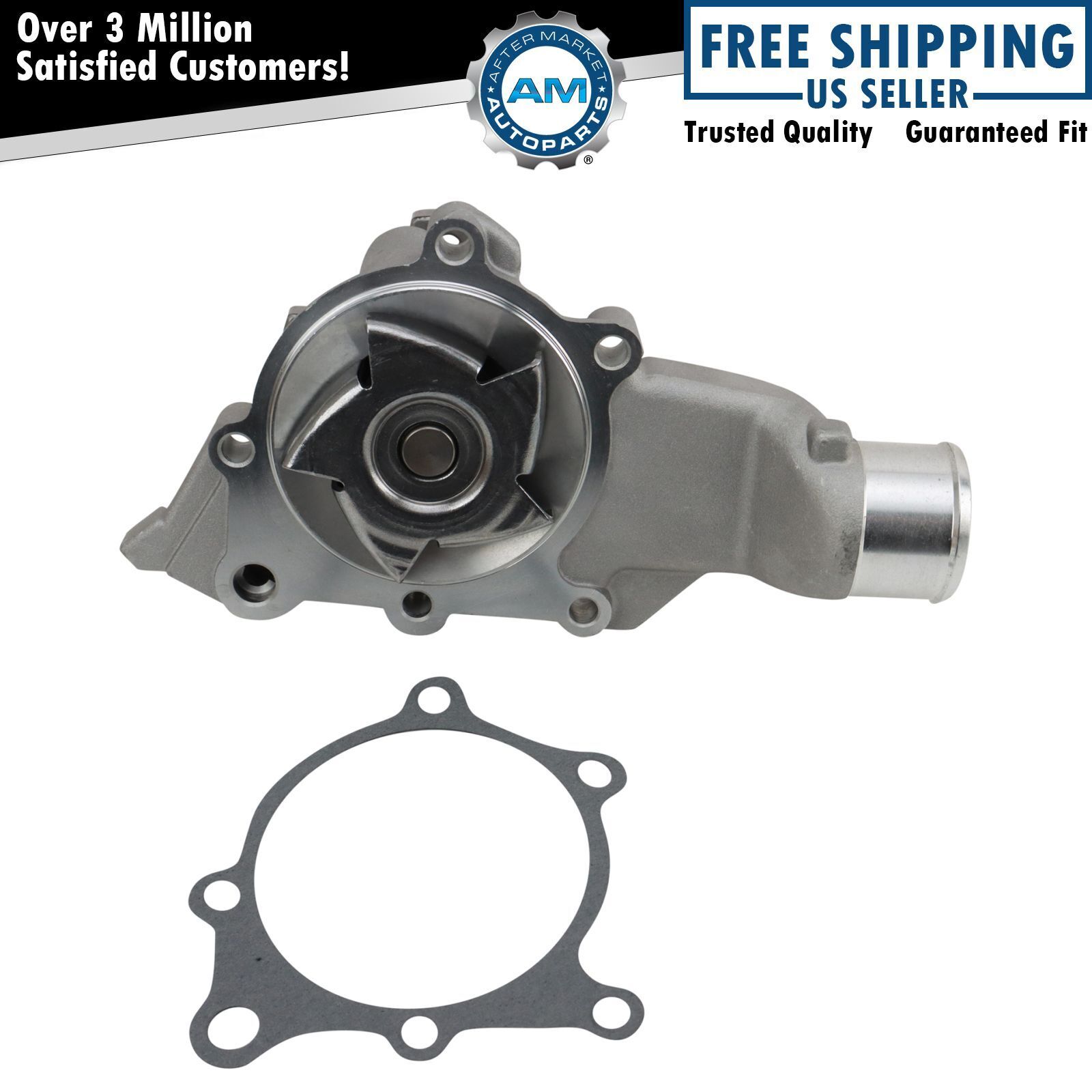 Water Pump 5012366AB for 00-06 Jeep Wrangler 99-04 Grand Cherokee 4.0L L6