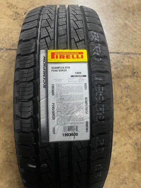 1 (One) Pirelli Scorpion STR P245/50R20 102H Tires 65000 Mile 2454520