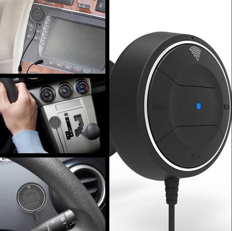 3.5mm AUX Input Hands Free Wireless Bluetooth Car Speaker Phone Mobile For BMW