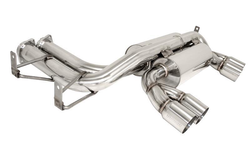 MEGAN AXLE BACK EXHAUST STAINLESS STEEL POLISHED TIPS FOR 01-06 E46 BMW M3